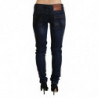Jeans denim da donna slim fit a vita bassa blu - W26