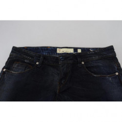 Jeans denim da donna slim fit a vita bassa blu - W26