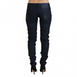 Jeans denim da donna slim fit a vita bassa blu - W26