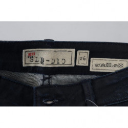 Jeans denim da donna slim fit a vita bassa blu - W26