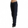 Jeans denim da donna dritti a vita bassa blu scuro - W24