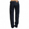Jeans denim da donna dritti a vita bassa blu scuro - W26