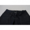 Jeans denim da donna dritti a vita bassa blu scuro - W26