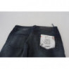 Jeans in denim di cotone slim fit a vita bassa lavati blu - W26