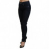 Jeans denim da donna slim fit a vita bassa blu scuro - W26