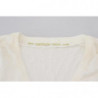 Top camicetta da donna maniche lunghe scollo V color avorio - IT1 - XS