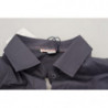 Top con colletto stampato a maniche lunghe grigio - IT38 - XS