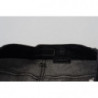 Jeans in denim di cotone slim fit neri a vita bassa - W26