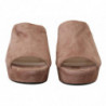 Sandali Camoscio pelle scamosciata rosa scuro Scarpe tacco largo -