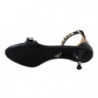 Sandali pelle nera cinturino alla caviglia scarpe borchie - EU37/US6.5
