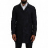 Giacca maniche lunghe colletto fantasia Spolverino blu - IT48 - M