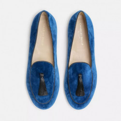 Mocassino in pelle blu - EU42.5/US9.5