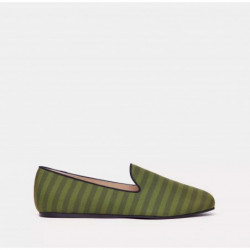 Mocassino in cotone verde -...