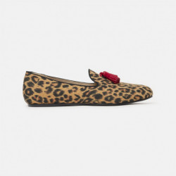 Mocassino in cotone marrone...