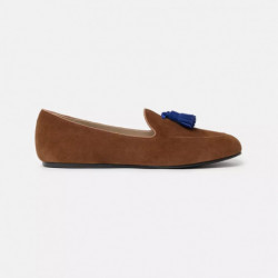 Mocassino in pelle marrone...