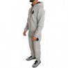 Tuta da ginnastica con pantaloni in maglione di cotone grigio - XXL