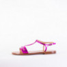 Sandali Tremiti in pelle Fucsia - EU37.5/US7