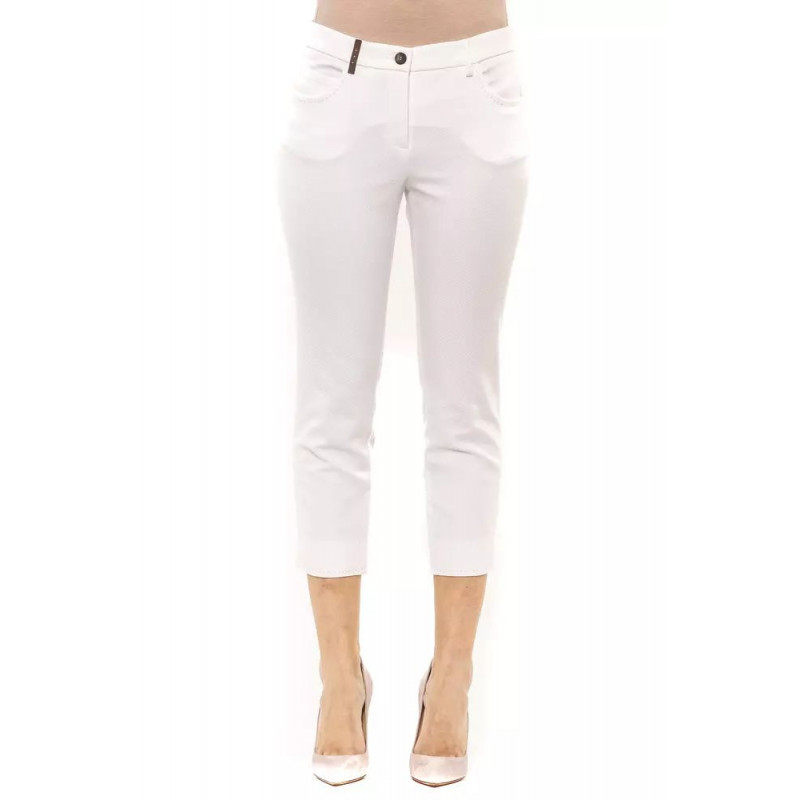 Jeans e pantaloni in cotone bianco - W42
