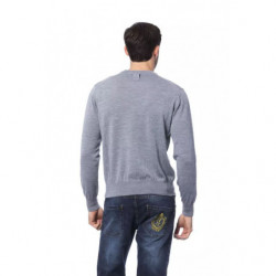 Maglione in lana merino grigia - S