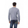 Maglione in lana merino grigia - S