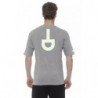 T-shirt in cotone grigio - L