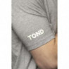 T-shirt in cotone grigio - L