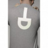 T-shirt in cotone grigio - L