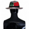 Cappello Fedora a tesa larga da donna patchwork multicolore - 57 CM-S