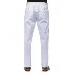 Jeans e pantaloni in cotone bianco - W54