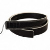 Cintura in vita alla moda in pelle bianca nera - 85 CM / 34 INCHES