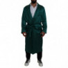 Indumenti da notte con cintura in seta verde - IT46 - S