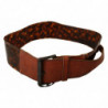 Cintura in vita con fibbia in pelle marrone scuro - 75 CM / 30 INCHES