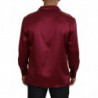Top pigiama da uomo a maniche lunghe in seta bordeaux - IT40 - M