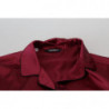 Top pigiama da uomo a maniche lunghe in seta bordeaux - IT40 - M