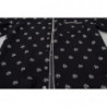 Top pigiama maniche lunghe da uomo colletto stampato nero - IT4 - S