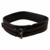 Cintura con doppia fibbia in pelle marrone scuro - 70 CM / 28 INCHES