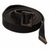 Cintura in pelle nera con fibbia in metallo - 85 CM / 34 INCHES