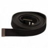 Cintura in pelle nera con fibbia in metallo - 85 CM / 34 INCHES