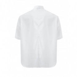 Camicia a maniche corte stampata bianca - XL