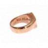 Anello trasparente autentico in argento 925 in oro rosa - EU47 - US4