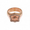 Anello trasparente autentico in argento 925 in oro rosa - EU57 - US8,5