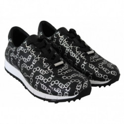 Sneakers Monza in pelle Nera e Argento - EU35.5/US5.5
