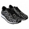 Sneakers Monza in pelle Nera e Argento - EU35.5/US5.5