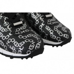 Sneakers Monza in pelle Nera e Argento - EU35.5/US5.5
