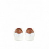 Sneakers in Pelle Bianca con Logo Oro - EU45/US12