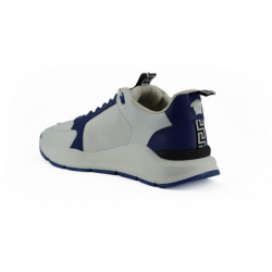 Sneakers in pelle di vitello blu e bianche - EU44/US11