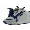 Sneakers in pelle di vitello blu e bianche - EU44/US11