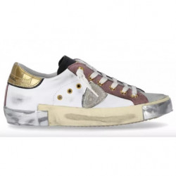 Sneaker in pelle bianca -...