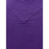 T-shirt in cotone viola con stampa frontale - XL