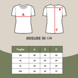 T-shirt in cotone viola con stampa frontale - XL